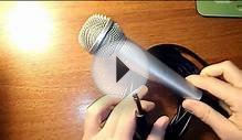 Подключение динамического микрофона для караоке к